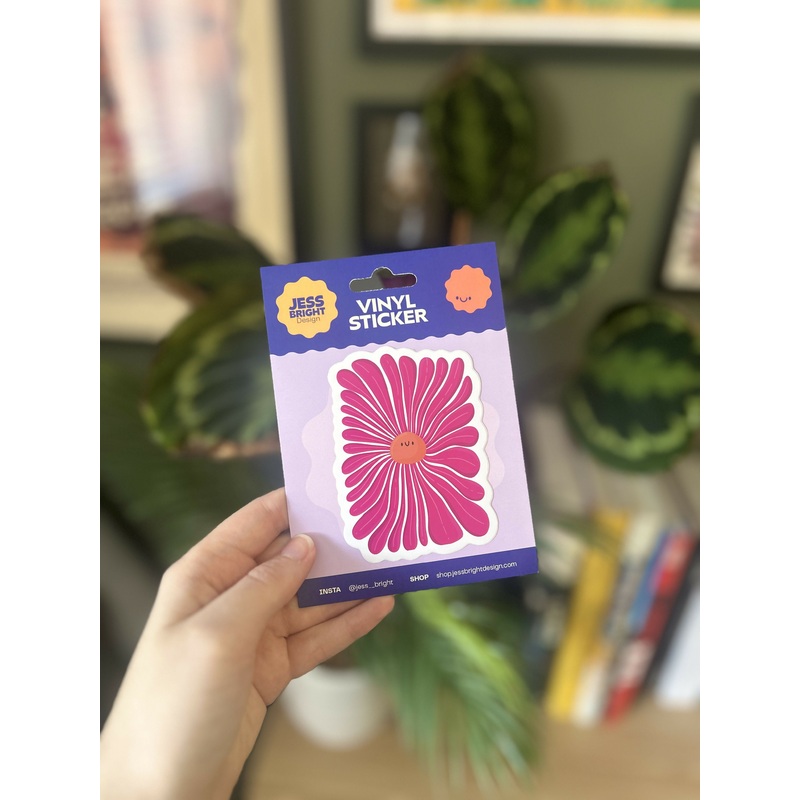Pink Flower sticker