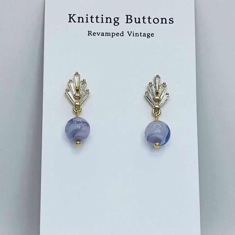Revamped Vintage Earrings – Deco Stud
