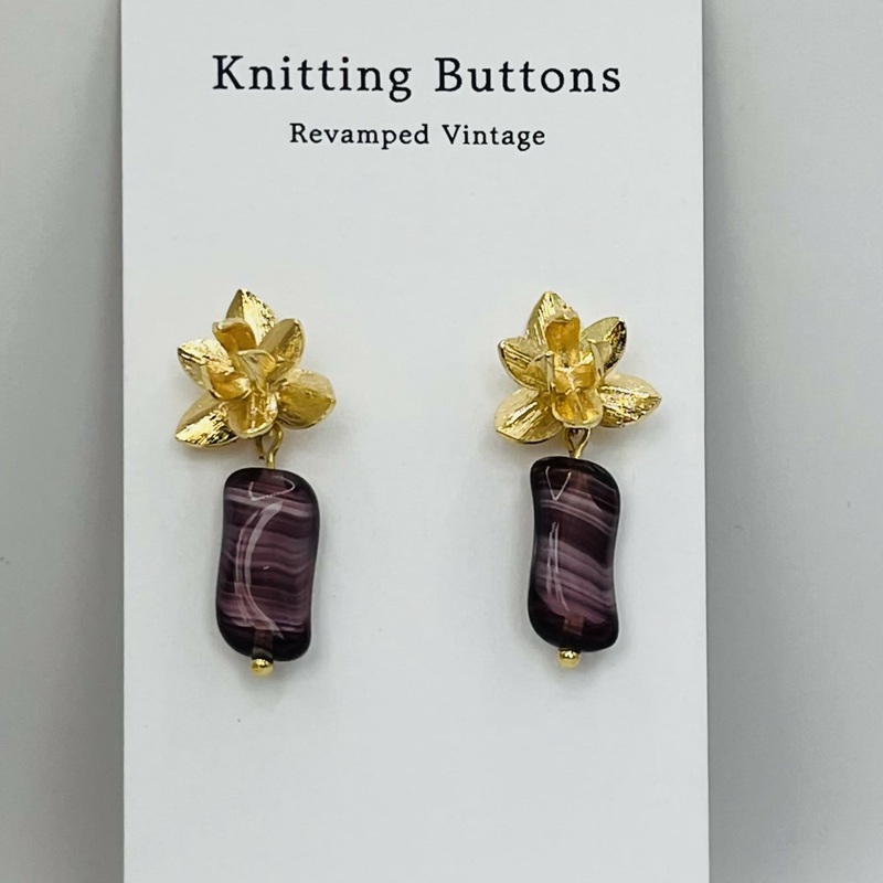Revamped Vintage Earrings – Floral