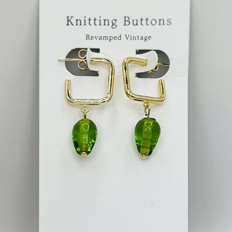 Revamped Vintage Earrings – Geo Hoop