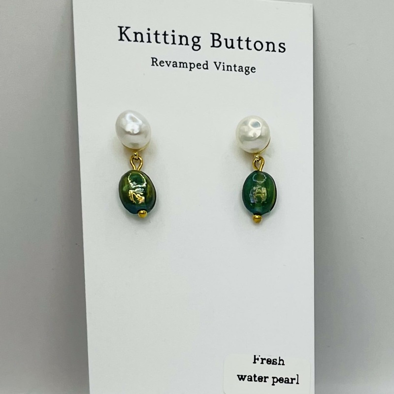 Revamped Vintage Earrings – Pearl