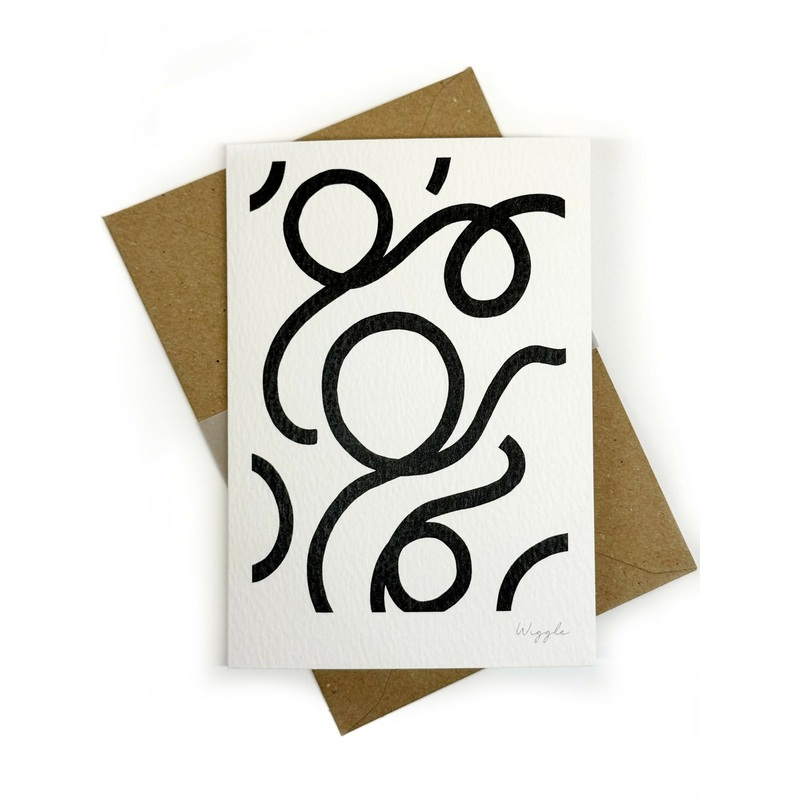 Wiggle Print A6 Card