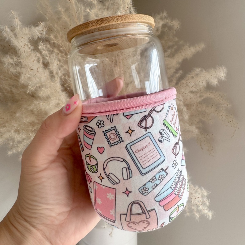 Bookish Girlie Cup Koozie