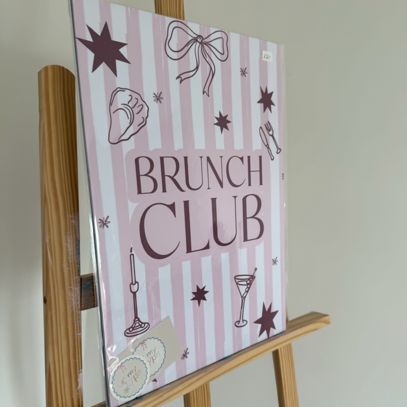 Brunch Club Print|Pink and Burgundy|Pink and Blue