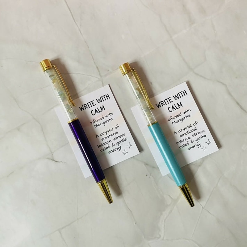 Crystal Infused Pen – Calm (Morganite)