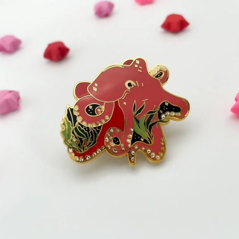 Octopus Enamel Pin