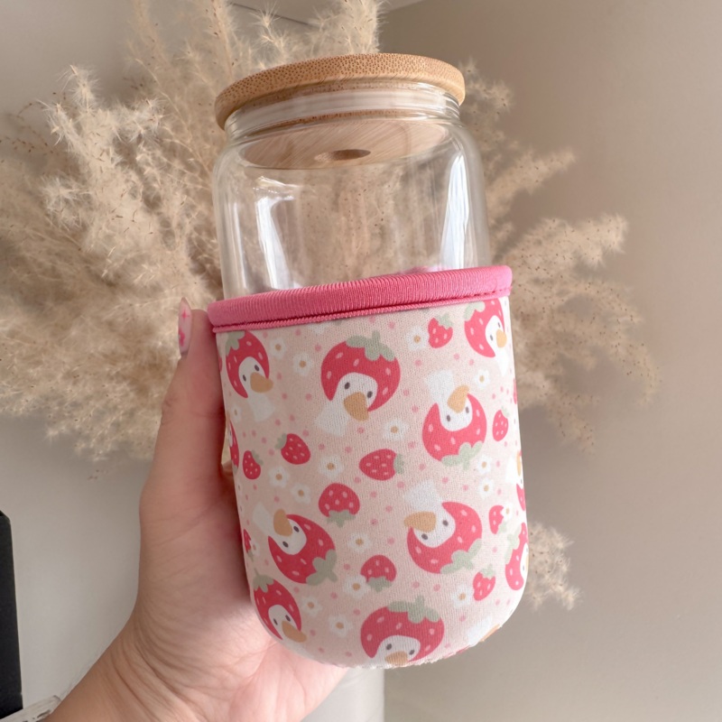 Strawberry Goose Cup Koozie