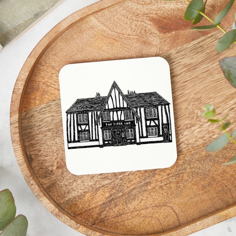 ‘The Tiger Inn’ Pub Coaster