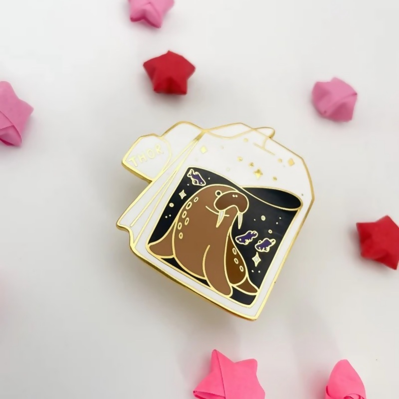 Thor the Walrus Enamel Pin