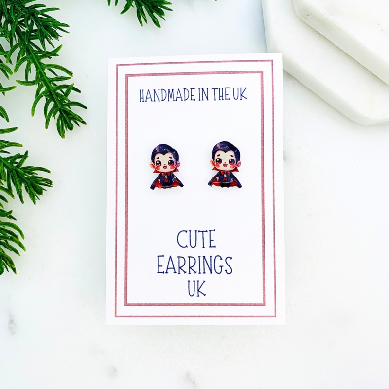 Vampire Stud Earrings