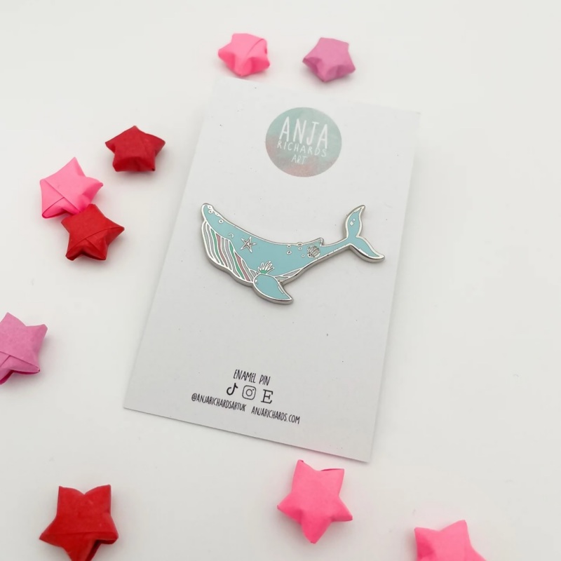 Whale Enamel Pin