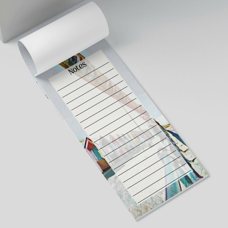 BEACH HUT RAINBOW – LONG LIST / SHOPPING LIST NOTEPAD