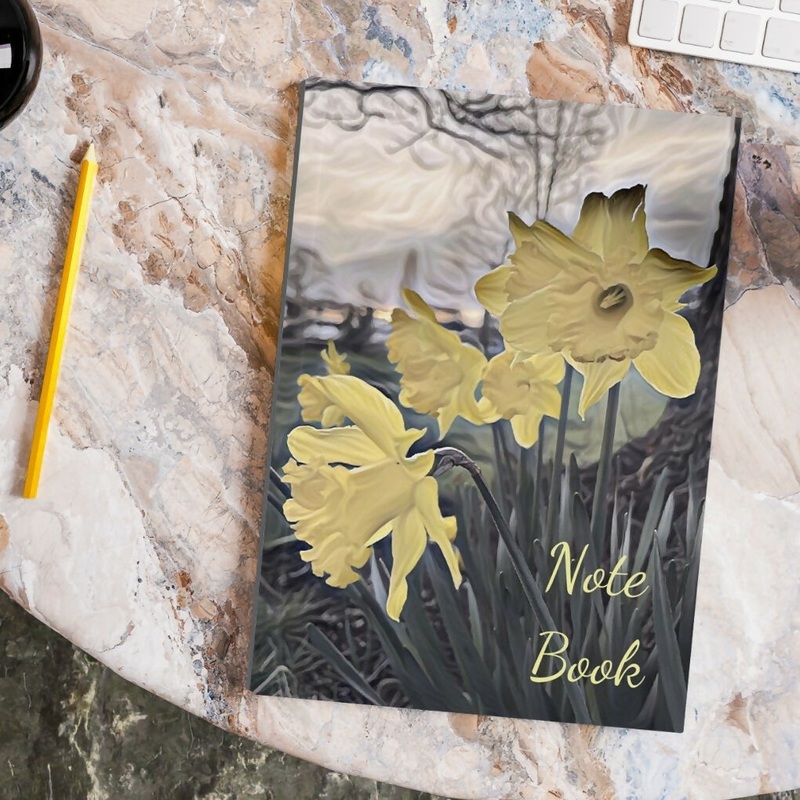 DAFFODILS – A5 HARDBACK NOTEBOOK / JOURNAL