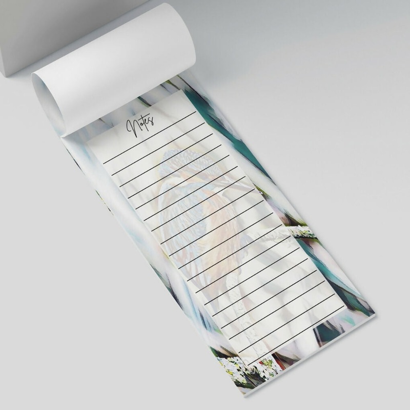 KINGFISHER BLUES – KINGFISHER DESIGN LONG LIST / SHOPPING LIST NOTEPAD