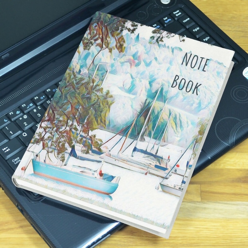 MESSING ABOUT ON THE RIVER! – BOATS – A5 HARDBACK NOTEBOOK / JOURNAL