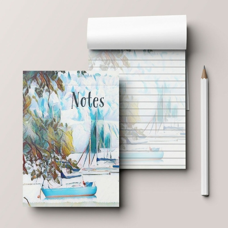 MESSING ABOUT ON THE RIVER! – BOATS – HANDY HANDBAG / POCKET NOTEPAD A6 SIZE