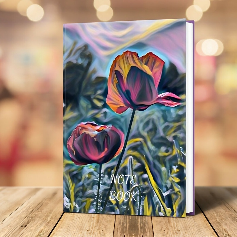 POPPY FIELDS – A5 HARDBACK NOTEBOOK / JOURNAL