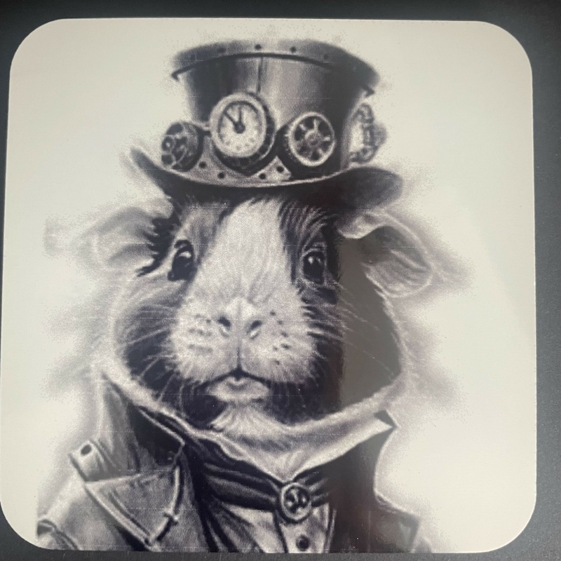 Steampunk Guinea Pig Coaster