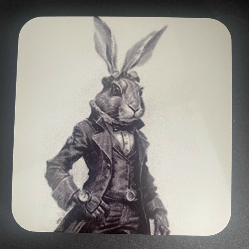 Steampunk Hare Coaster