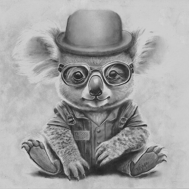 Steampunk Koala Print|A5|A4