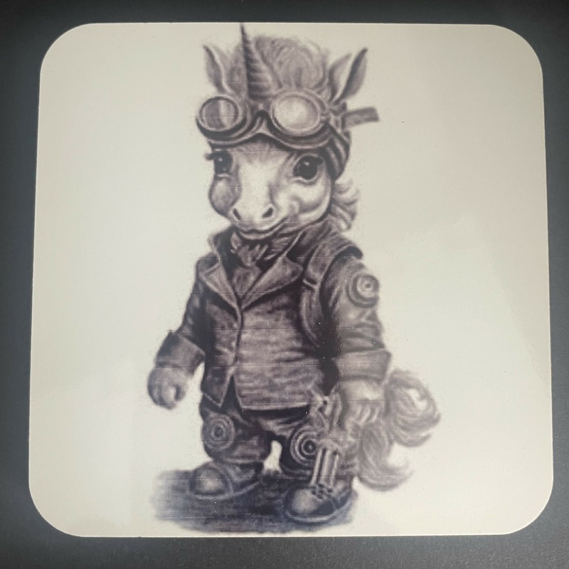 Steampunk Unicorn Coaster