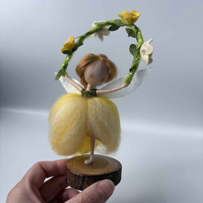 Fairy With Flower Garland