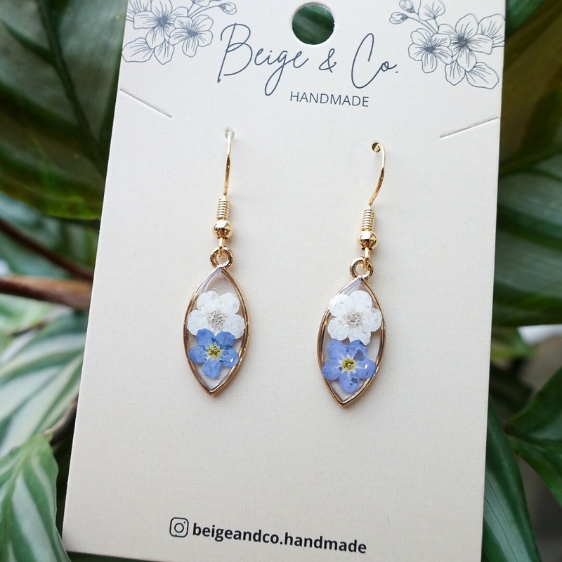 Fish Eye Forget Me Not Earrings
