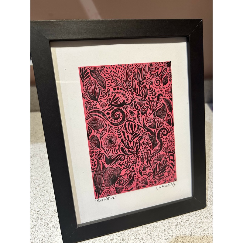 Pink Nature – Original Framed Artwork