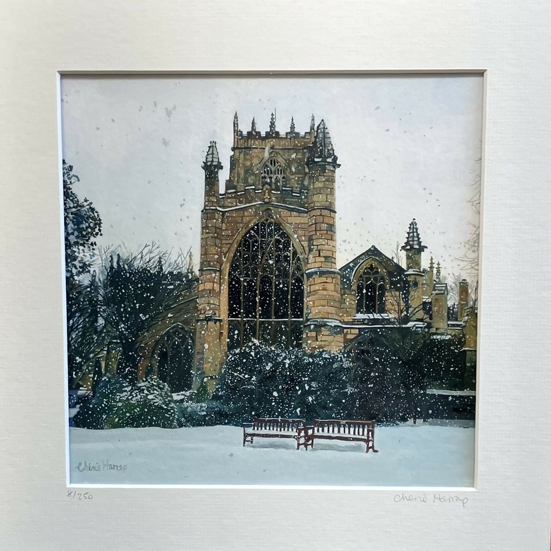 St Mary’s in the Snow. Limited Edition Giclee Print