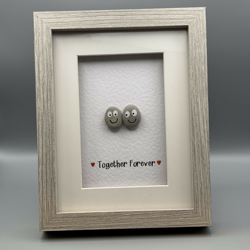 Together Forever – Small|Together Forever (363). Small with grey textured frame|Together Forever (361). Small with grey texture frame