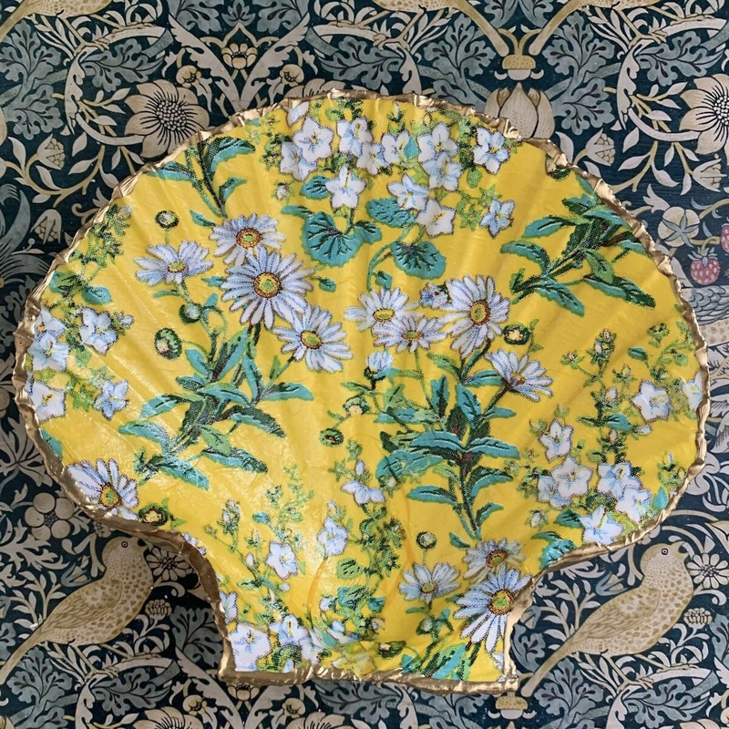 Yellow Floral Scallop