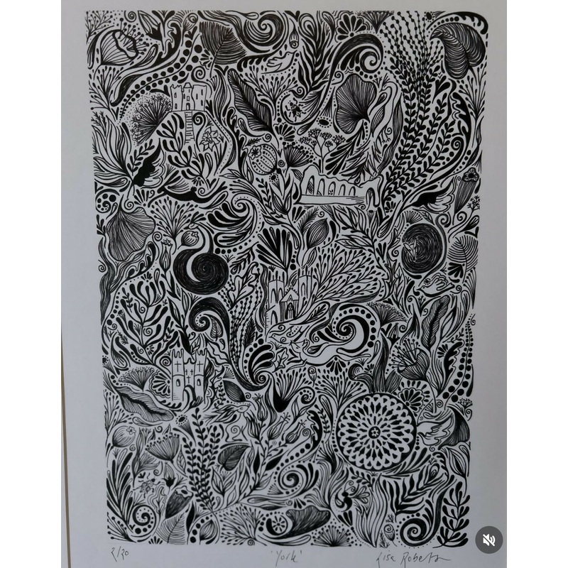York – Limited Edition Signed A4 Print Taken From Original Artwork