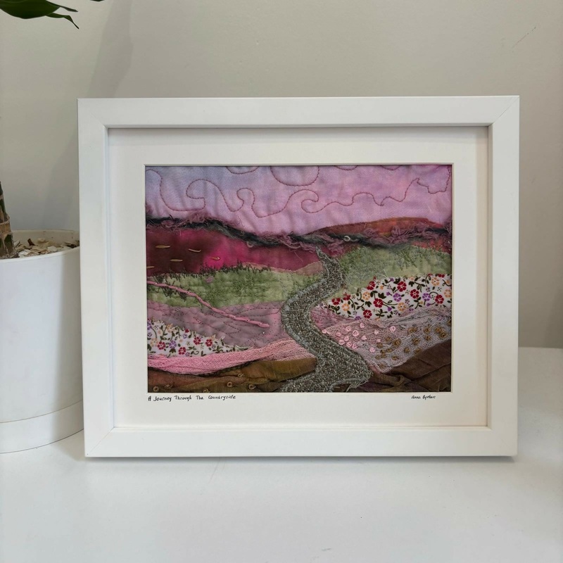 A JOURNEY THROUGH THE COUNTRYSIDE Framed Collage Landscape