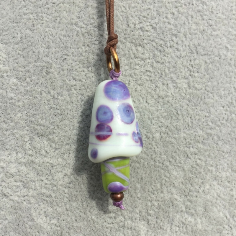 Lampwork Mushroom Necklace LKR180