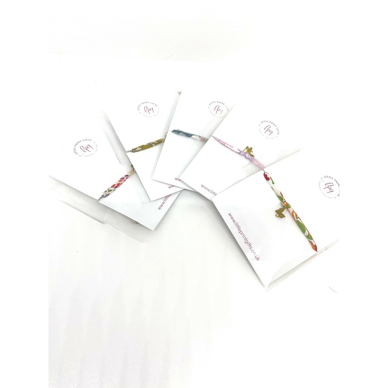 Liberty of London Bracelet – Pearl or Butterfly – Finished with a Pearl Button