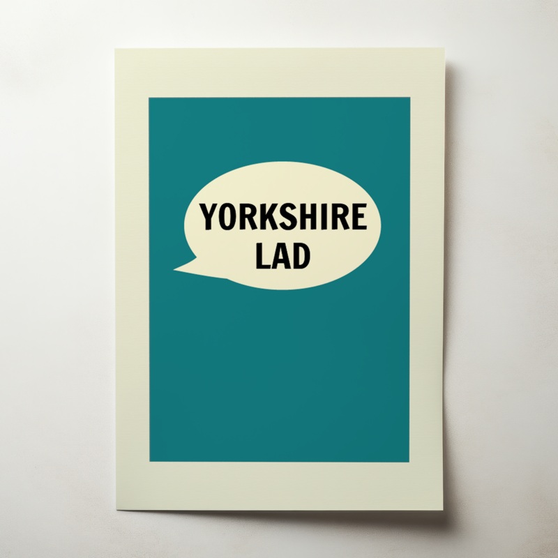 Yorkshire Lad A4 Print