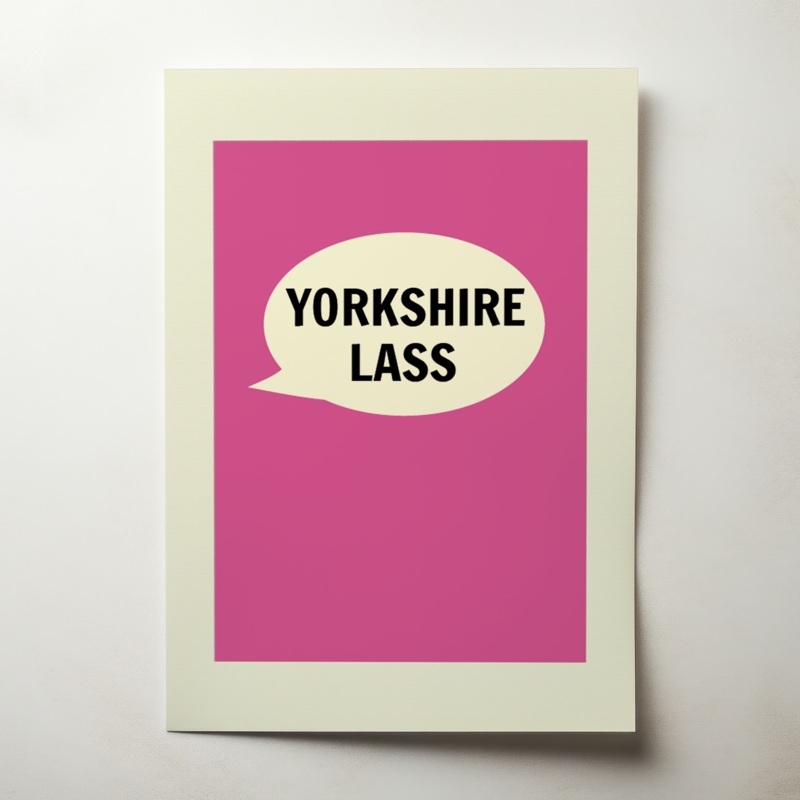 Yorkshire Lass A4 Print