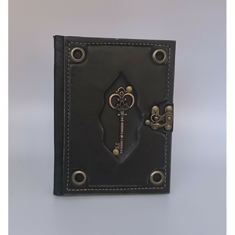 Ancient Key Medium Notebook with Plain Paper