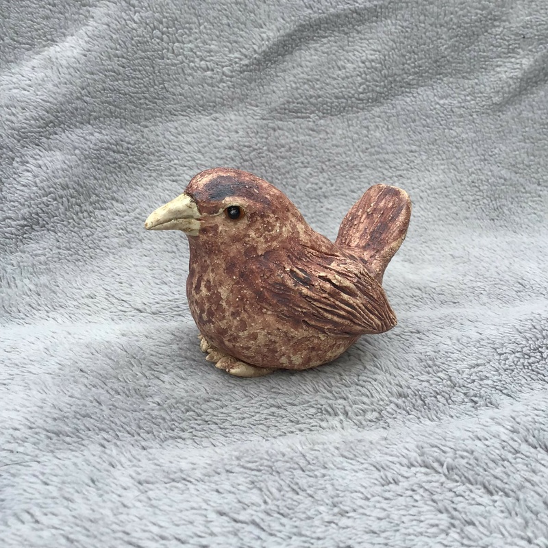 Ceramic Bird Sculpture|Wren|Robin|Blackbird