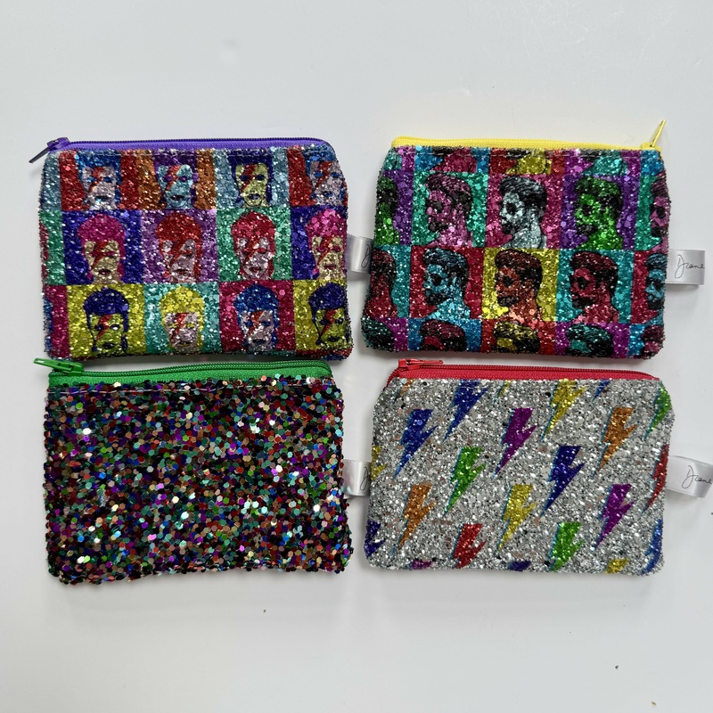 Chunky Glitter Coin Purses|The George|The David|The Disco|The Lightening Bolt