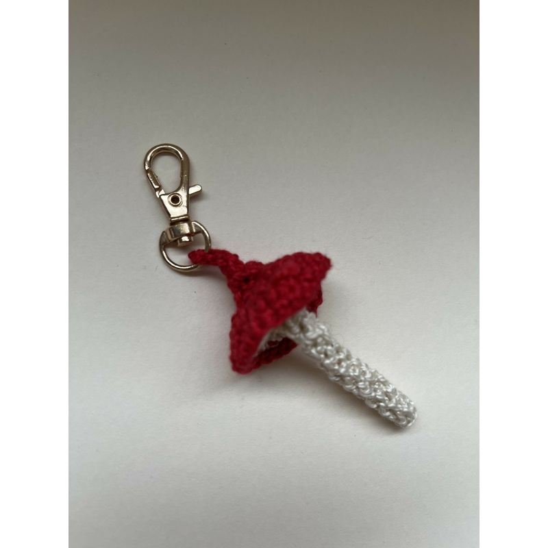 Crochet Mushroom Keyring