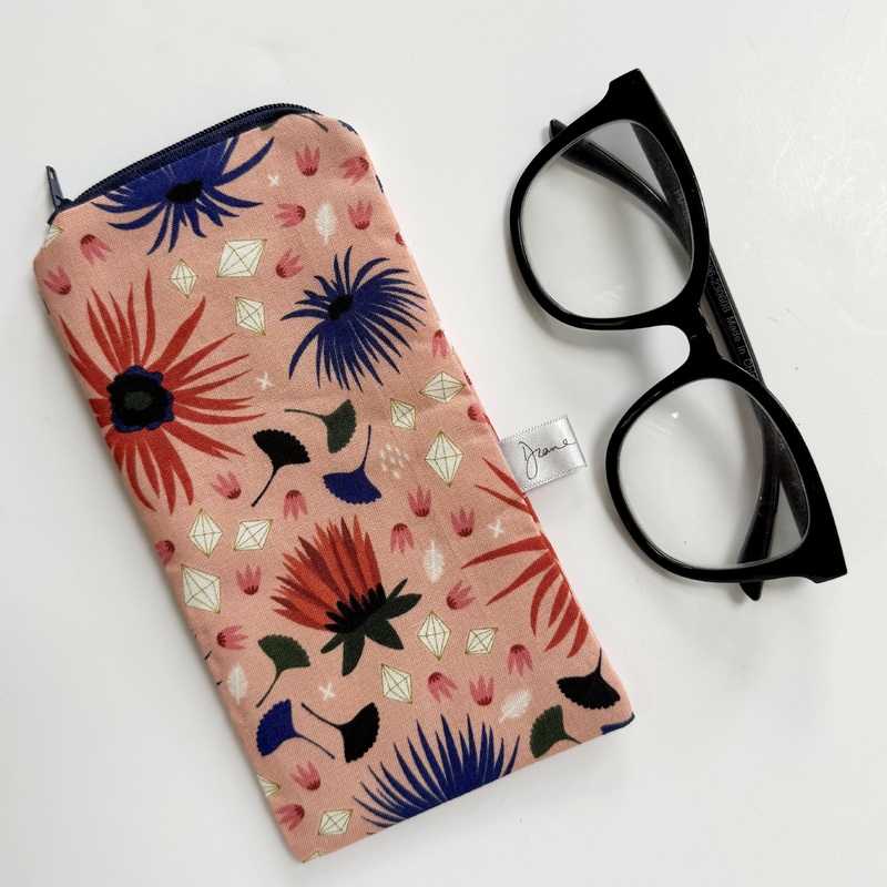 Glasses Case – Orange Floral