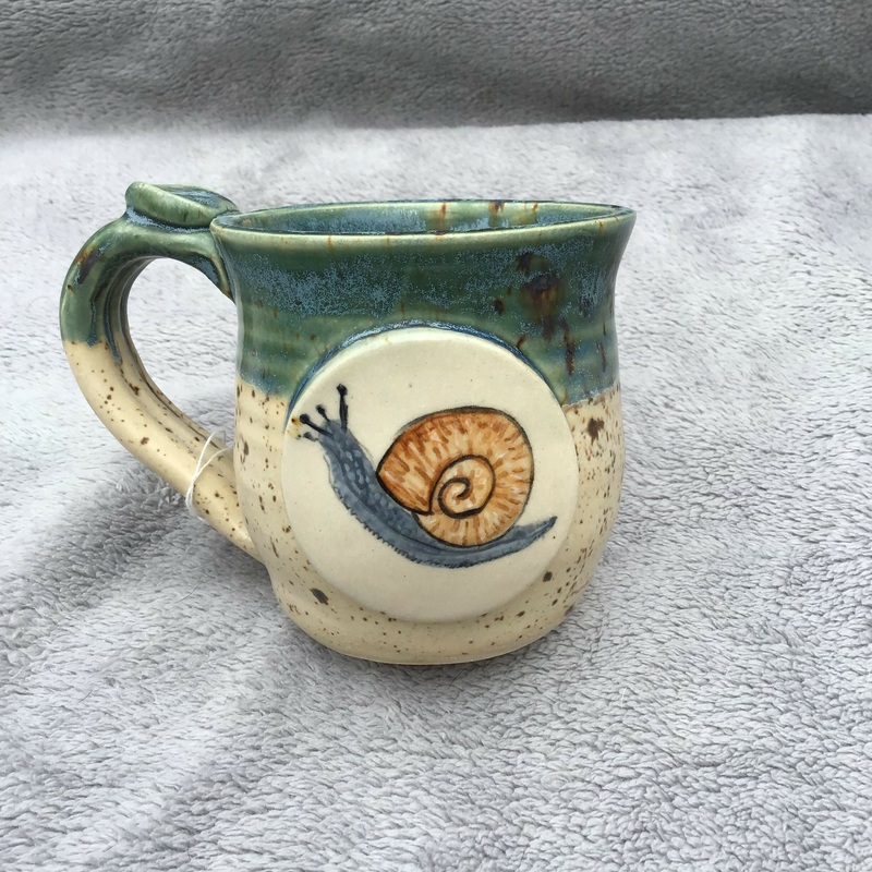Handpainted Snail Mug|Snail