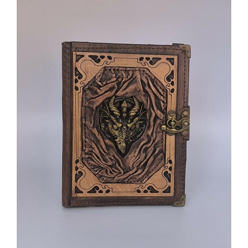 POLY DRAGON HEAT Medium Notebook with Plain Paper