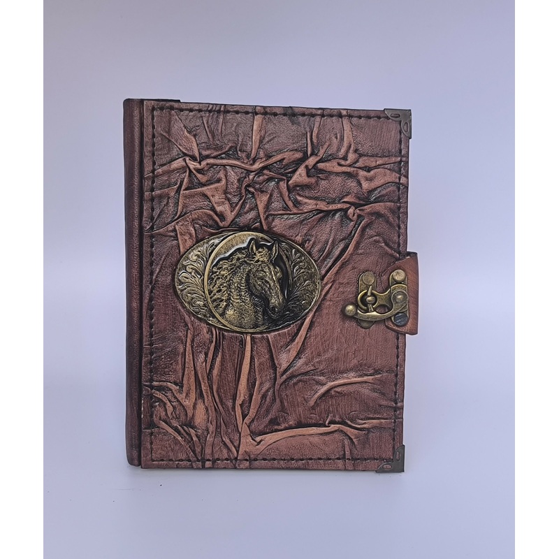 POLY NATURAL HORSE Medium Notebook with Plain Paper