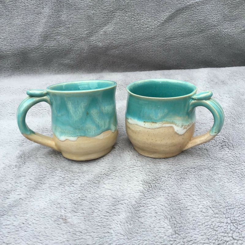 Small Ocean Blue Coffee Cup