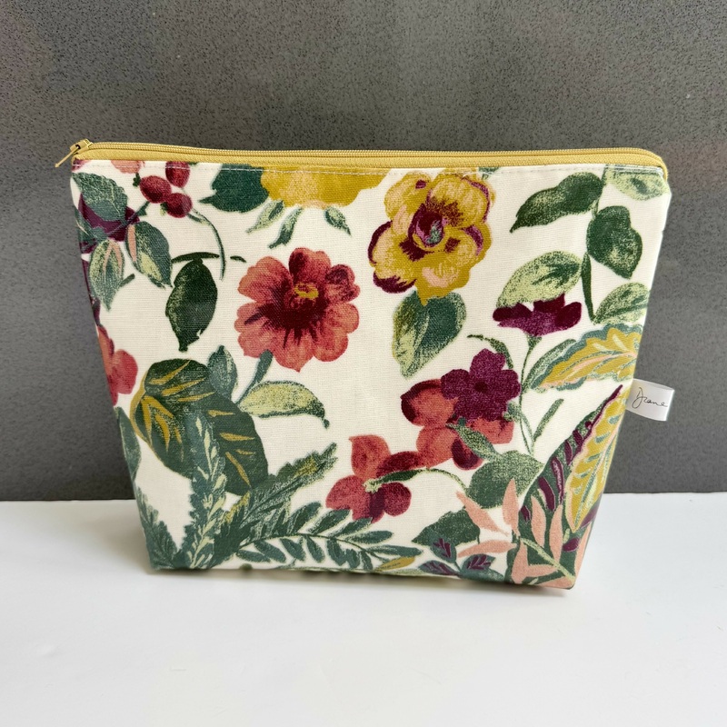 Toiletry Bag – Autumn Floral Oilcloth