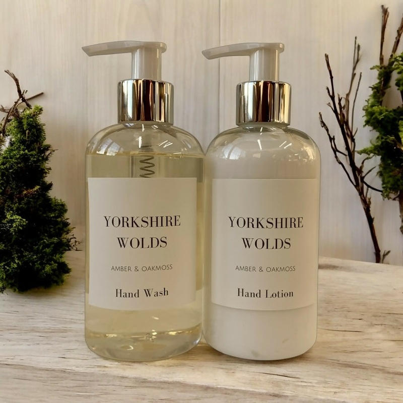 Yorkshire Wolds – Amber and Oakmoss Hand Wash & Lotion Set