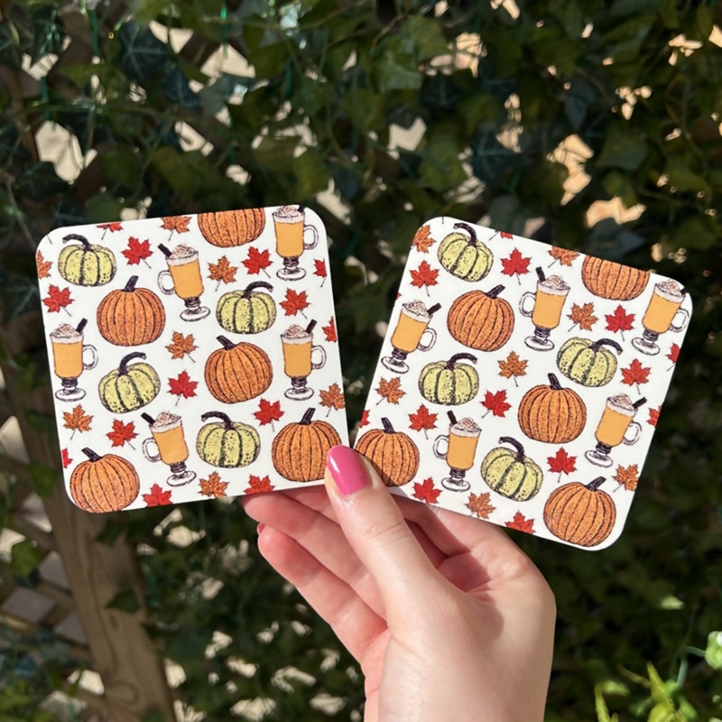 Autumnal ‘Pumpkin Spice’ Coaster