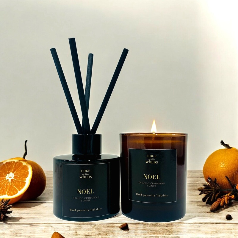 Noel Candle & Diffuser Gift Set – Orange, Cinnamon & Anise